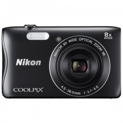Фотоаппарат Nikon Coolpix S3700 Black (VNA821E1)